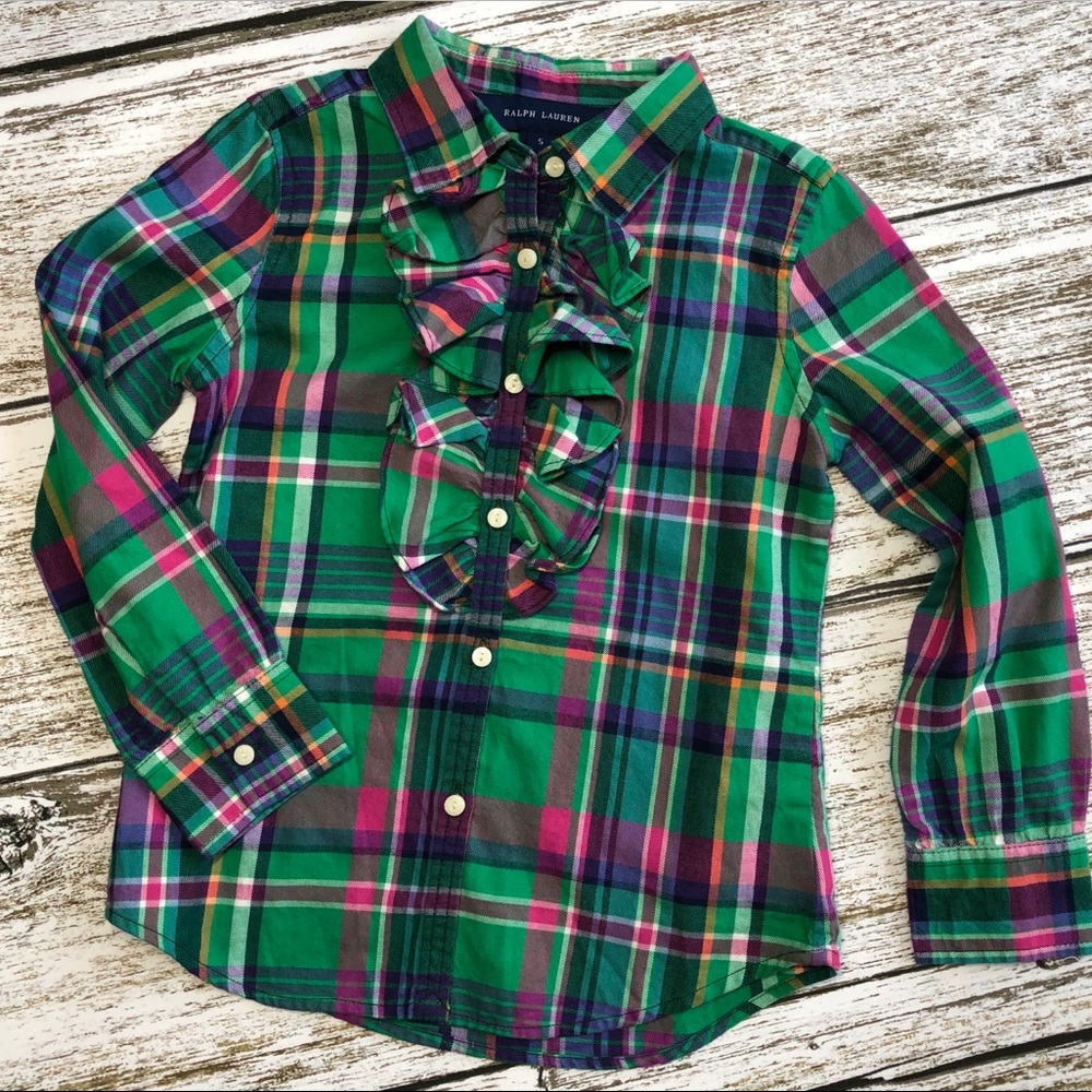 Girls Ralph Lauren flannel shirt
